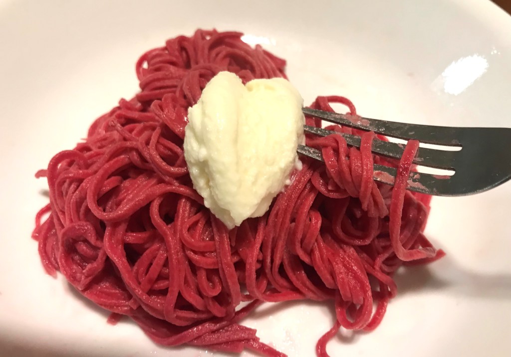 Beet pasta