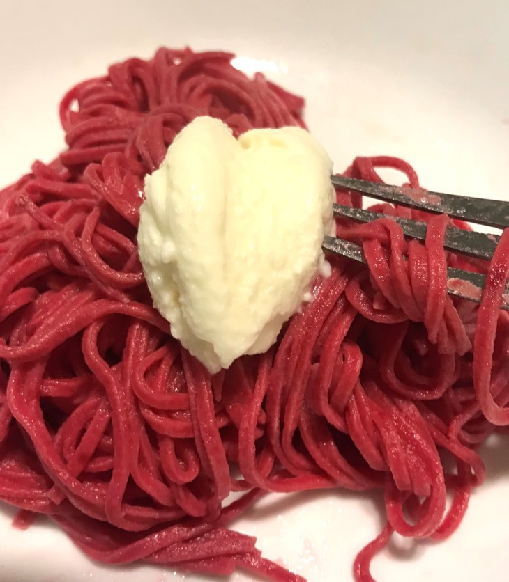 Beet pasta